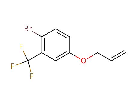 Molecular Structure of 1208-41-9 (4-(Allyloxy)-1-bromo-2-(trifluoromethyl)benzene)