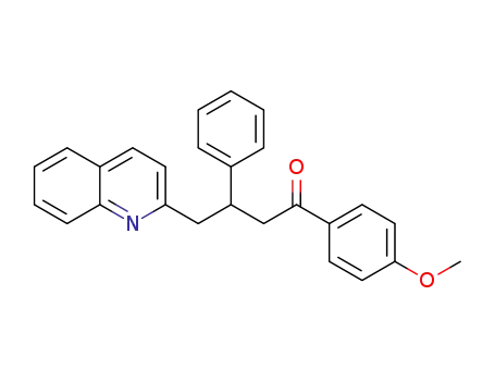Molecular Structure of 1274835-56-1 (1-(4-methoxyphenyl)-3-phenyl-4-(quinolin-2-yl)butan-1-one)