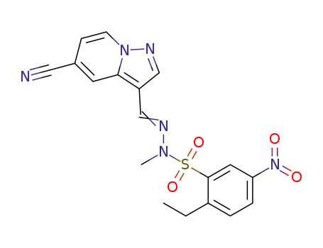 N'-((5-cyanopyrazolo[1,5-a]pyridin-3-yl)methylene)-2-ethyl-N-methyl-5-nitrobenzenesulfonohydrazide