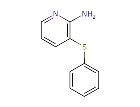 Molecular Structure of 64064-61-5 (2-Pyridinamine, 3-(phenylthio)-)