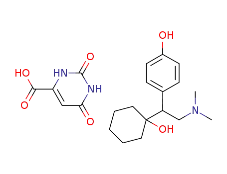 Molecular Structure of 1174652-08-4 (O-desmethyl-venlafaxine orotate)