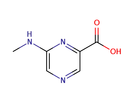 Molecular Structure of 54409-13-1 (6-(METHYLAMINO)-2-PYRAZINECARBOXYLIC ACID)