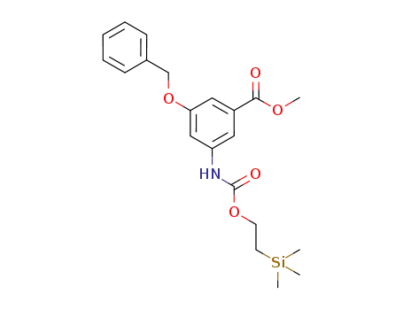 3-benzyloxy-5-(2-trimethylsilanylethoxycarbonylamino)benzoic acid methyl ester