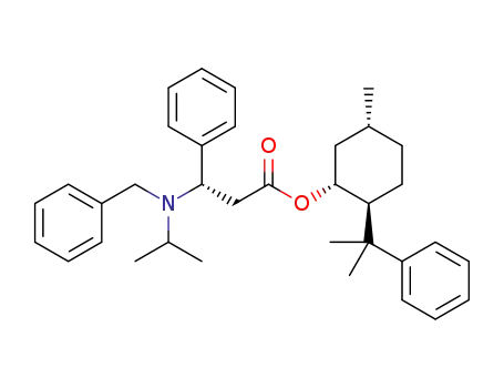 (1'R,2'S,5'R)-2'-(2''-phenylpropan-2''-yl)-5'-methylcyclohexyl (S)-3-(N-isopropyl-N-benzylamino)-3-phenylpropanoate