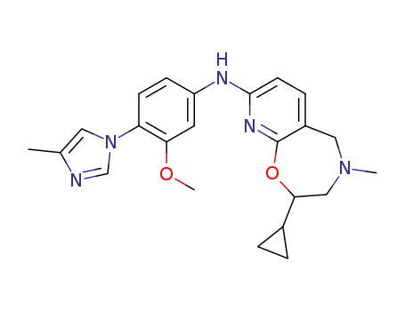 2-cyclopropyl-N-(3-methoxy-4-(4-methyl-1H-imidazol-1-yl)phenyl)-4-methyl-2,3,4,5-tetrahydropyrido[3,2-f][1,4]oxazepin-8-amine