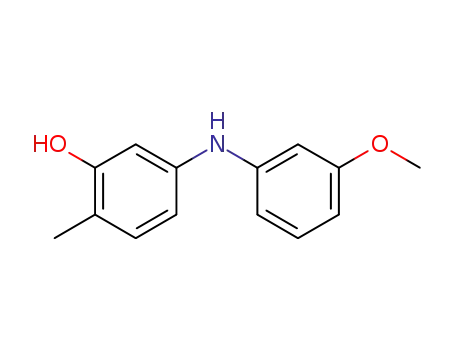 Molecular Structure of 1198117-41-7 (3-[(3-methoxyphenyl)amino]-6-methylphenol)