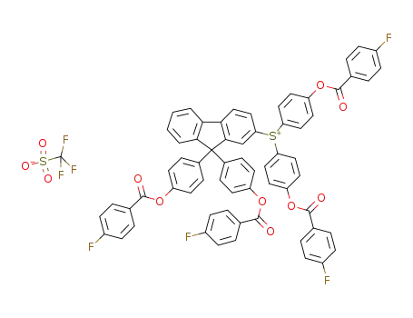 trifluoromethanesulfonate [9,9-bis[4-(4-fluorobenzoyloxy)phenyl]-9H-fluorene-2-yl]bis[4-(4-fluorobenzoyloxy)phenyl]sulfonium