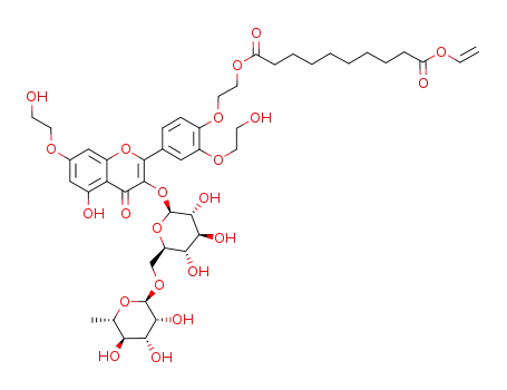 Molecular Structure of 1218941-83-3 (troxerutin vinyl sebacate)