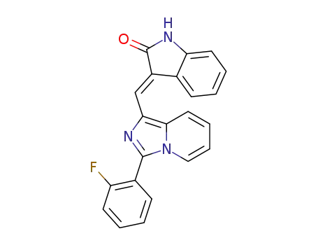 3-(E)-1-[3-(2-fluorophenyl)imidazo[1,5-a]pyridin-1-yl]methylidene-2-indolinone