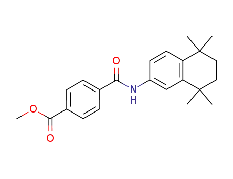 Molecular Structure of 94497-53-7 (Methyl 4-((5,5,8,8-tetramethyl-5,6,7,8-tetrahydronaphthalen-2-yl)carbamoyl)benzoate)