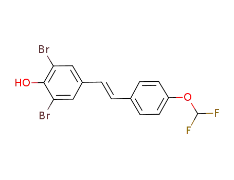 (E)-2,6-dibromo-4-[4-(difluoromethoxy)styryl]phenol