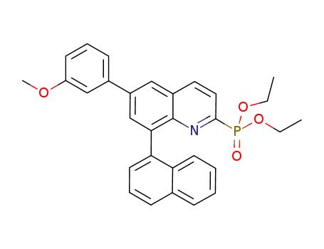 [6-(3-methoxyphenyl)-8-naphthalen-1-yl-quinolin-2-yl]phosphonic acid diethyl ester