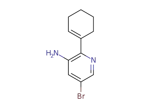 Molecular Structure of 1259440-21-5 (5-bromo-2-cyclohexenylpyridin-3-amine)