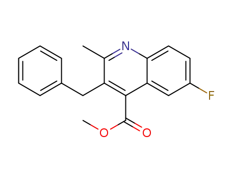 methyl 3-benzyl-6-fluoro-2-methylquinoline-4-carboxylate