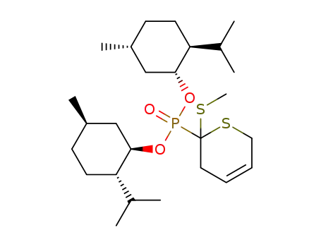 di((1R,2S,5R)-2-isopropyl-5-methyl-cyclohexyl) [2-(methylsulfanyl)-3,6-dihydro-2H-thiopyran-2-yl]phosphonate