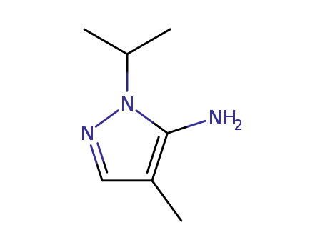 Molecular Structure of 3524-50-3 (1-isopropyl-4-methyl-1H-pyrazol-5-amine(SALTDATA: FREE))