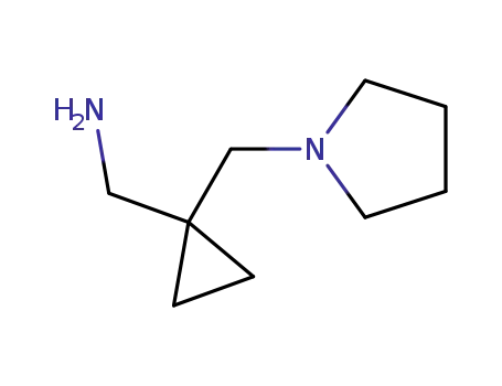 Molecular Structure of 1001345-81-8 (1-[1-(1-PYRROLIDINYLMETHYL)CYCLOPROPYL]METHANAMINE)