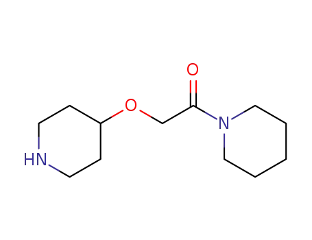 Molecular Structure of 902836-10-6 (1-(piperidin-1-yl)-2-(piperidin-4-yloxy)ethanone)