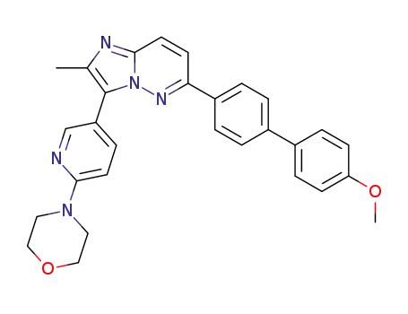 6-(4'-methoxy-biphenyl-4-yl)-2-methyl-3-(6-morpholin-4-yl-pyridin-3-yl)-imidazo[1,2-b]pyridazine