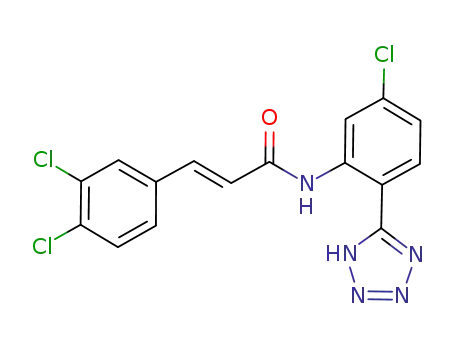 (E)-N-[5-chloro-2-(1H-tetrazol-5-yl)-phenyl]-3-(3,4-dichloro-phenyl)-acrylamide