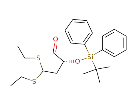 2-(<i>tert</i>-butyl-diphenyl-silanyloxy)-4,4-bis-ethylsulfanyl-butyraldehyde