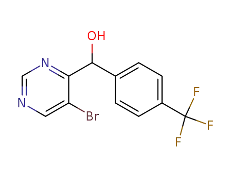 (5-bromopyrimidin-4-yl)-(4-(trifluoromethyl)phenyl)methanol