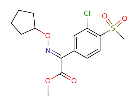 (E)-(3-chloro-4-methanesulfonyl-phenyl)-cyclopentyloxyimino-acetic acid methyl ester