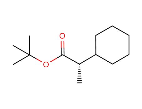 Molecular Structure of 1059044-01-7 ((+)-(2S)-cyclohexyl-propionic acid tert-butyl ester)