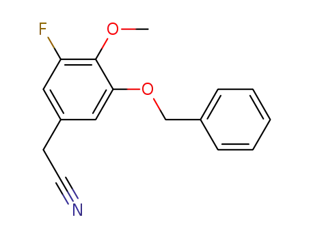 Benzeneacetonitrile, 3-fluoro-4-methoxy-5-(phenylmethoxy)-