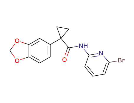 1-(benzo[d][1,3]dioxol-6-yl)-N-(6-bromopyridin-2-yl)cyclopropanecarboxamide