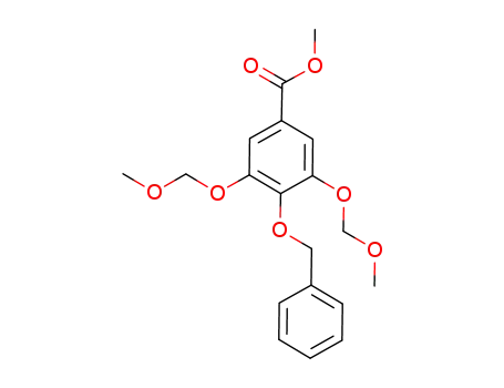 Molecular Structure of 1034343-25-3 (methyl 4-O-benzyl-3,5-di-O-methoxymethylgallate)