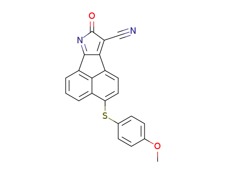 3-(4-methoxyphenylthio)-8-oxo-8H-acenaphtho[1,2-b]pyrrole-9-carbonitrile