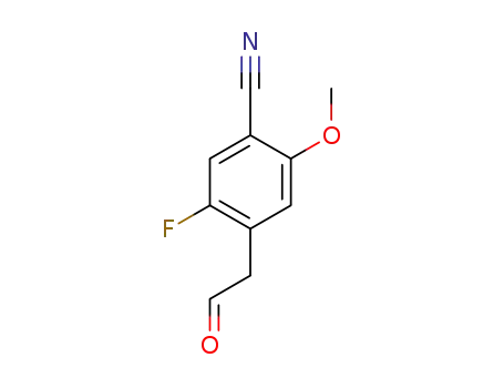 5-fluoro-2-methoxy-4-(2-oxoethyl)benzonitrile