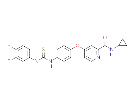 N-cyclopropyl-4-(4-(3-(3,4-difluorophenyl)thioureido)phenoxy)picolinamide