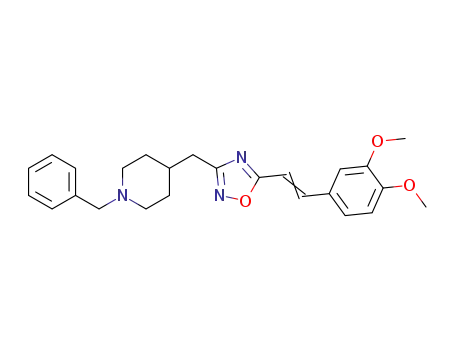 1-benzyl-4-{5-[2-(3,4-dimethoxy-phenyl)-vinyl]-[1,2,4]oxadiazol-3-ylmethyl}piperidine