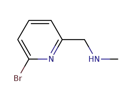 Molecular Structure of 675109-37-2 (6-BROMO-N-METHYLPYRID-2-YLMETHYLAMINE)