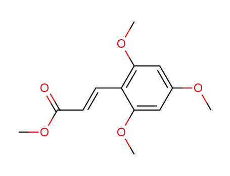 Molecular Structure of 115130-74-0 ((E)-3-(2,4,6-trimethoxy-phenyl)-acrylic acid methyl ester)