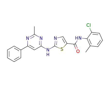 N-(2-chloro-6-methylphenyl)-2-(2-methyl-6-phenylpyrimidin-4-ylamino)thiazole-5-carboxamide
