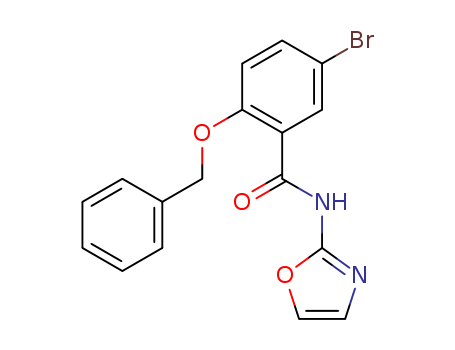 2-(benzyloxy)-5-bromo-N-(oxazol-2-yl)benzamide