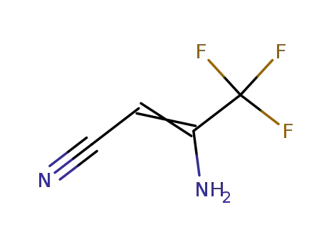 Molecular Structure of 33561-24-9 (3-Amino-4,4,4-trifluoro-2-butenenitrile)