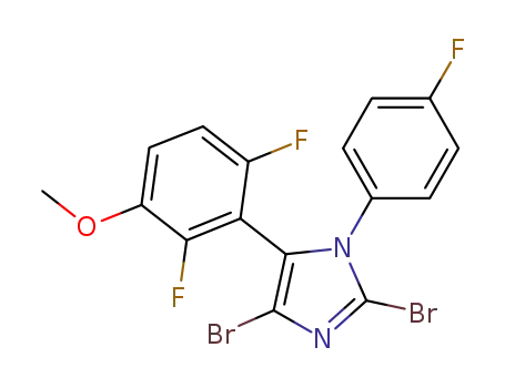 2,4-dibromo-5-(2,6-difluoro-3-methoxyphenyl)-1-(4-fluorophenyl)-1H-imidazole