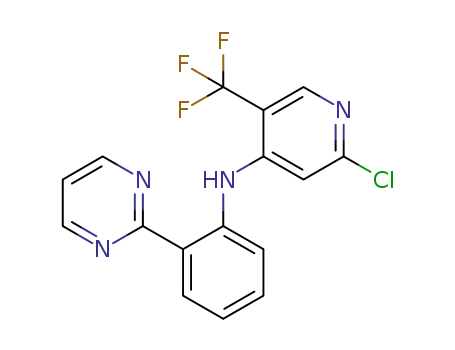 2-chloro-N-(2-(pyrimidin-2-yl)phenyl)-5-(trifluoromethyl)pyridin-4-amine