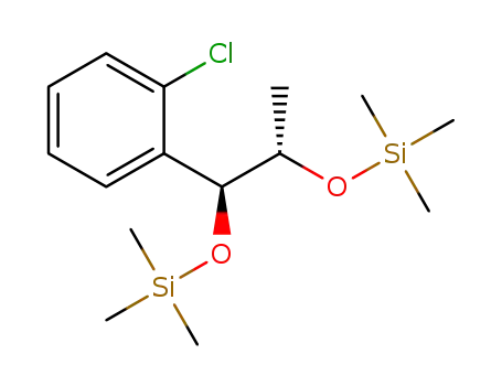 Molecular Structure of 1385018-77-8 (1-(2-chlorophenyl)-(S,S)-1,2-(Bis-trimethylsilanyloxy) propane)