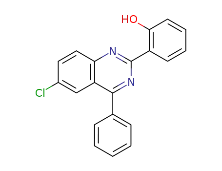 Molecular Structure of 52537-82-3 (2-(6-chloro-4-phenylquinazoline-2-yl)phenol)