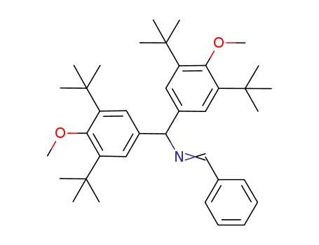 Molecular Structure of 1072878-77-3 (N-benzylidene-bis(4-methoxy-3,5-di-tert-butylphenyl)methylamine)