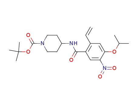tert-butyl 4-(4-isopropoxy-5-nitro-2-vinylbenzamido)piperidine-1-carboxylate