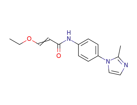 Molecular Structure of 1201902-59-1 (3-ethoxy-N-[4-(2-methyl-1H-imidazol-1-yl)phenyl]acrylamide)