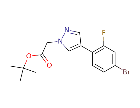 tert-butyl [4-(4-bromo-2-fluorophenyl)-1H-pyrazol-1-yl]acetate