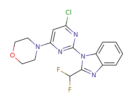 1-[4-chloro-6-(morpholin-4-yl)pyrimidin-2-yl]-2-(difluoromethyl)-1H-benzimidazole