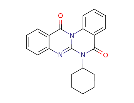 6-cyclohexyl-12H-quinazolino[3,2-a]quinazoline-5(6H),12-dione